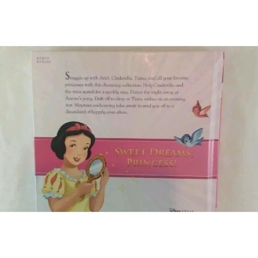 Disney Book Princess Bedtime Stories Cinderella Beauty Beast Collection Child - Picture 10 of 12
